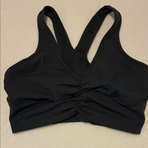 ALO Yoga dark gray  Ruched Sports Bra